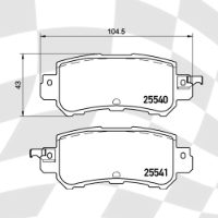 MINTEX MDB3293 STANDARD BRAKE PADS