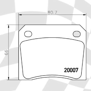 MINTEX MGB521 STANDARD BRAKE PADS