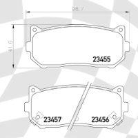 MINTEX MDB1922 STANDARD BRAKE PADS