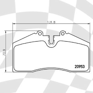 MINTEX 1457 F3R 17.00 RACING PADS