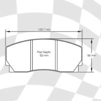 MINTEX 1201 F4R 16.50 RACING PADS