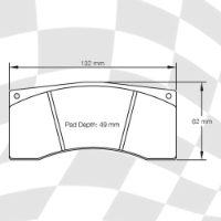 MINTEX 1697 F4R 25.00 RACING PADS