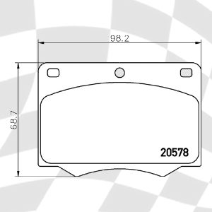 MINTEX 642 F2R 15.10 RACING PADS