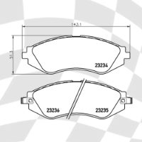 MINTEX MDB1900 STANDARD BRAKE PADS