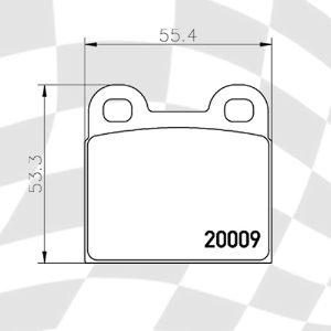 MINTEX MDB1012 M1144 PERFORMANCE PADS *