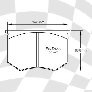 MINTEX 500 F2R 19.00 RACING PADS