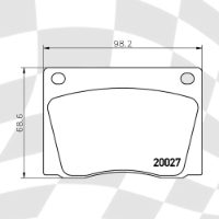 MINTEX MGB522 M1144 PERFORMANCE PADS *