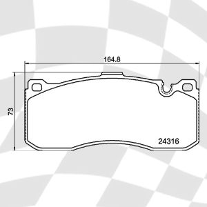 MINTEX MDB2974 M1144 PERFORMANCE PADS