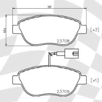 MINTEX MDB3015 STANDARD BRAKE PADS