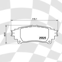 MINTEX MDB3280 STANDARD BRAKE PADS