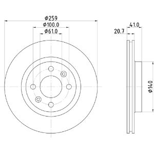 MINTEX MDC811 STANDARD DISCS