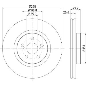 MINTEX MDC1695 STANDARD DISC (PAIR)