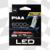 PIAA LED Bulb 6000K Hi3800Lo3000lm H4 x2