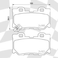 MINTEX MDB3110 STANDARD BRAKE PADS