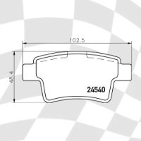 MINTEX MDB2892 STANDARD BRAKE PADS