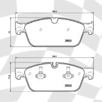 MINTEX MDB3268 STANDARD BRAKE PADS