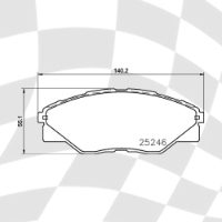 MINTEX MDB3272 STANDARD BRAKE PADS