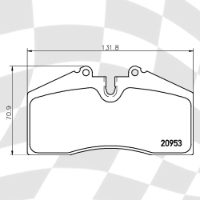 MINTEX MDB1457 STANDARD BRAKE PADS