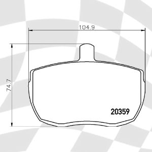 MINTEX MLB41 M1166 RACING PADS