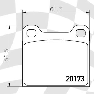 MINTEX MDB1068 STANDARD BRAKE PADS