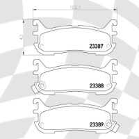 MINTEX MDB1705 STANDARD BRAKE PADS