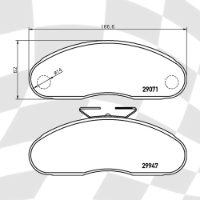 MINTEX MDB1721 STANDARD BRAKE PADS