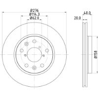 Suzuki Swift Sport discs 276 x20 mm