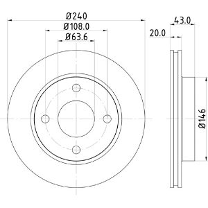 MINTEX MDC579 STANDARD DISCS