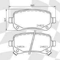 MINTEX MDB3005 STANDARD BRAKE PADS