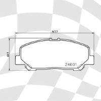 MINTEX MDB3012 STANDARD BRAKE PADS