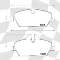 MINTEX MDB3017 STANDARD BRAKE PADS